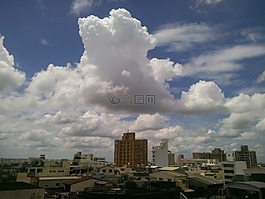天空,風景,云