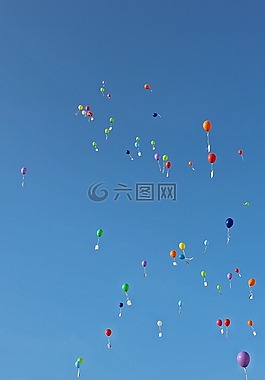 氣球,愿望,天空