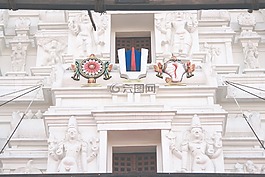 寺,墻,前