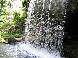 水,瀑布,天然水