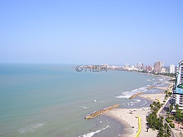 卡塔赫納,哥倫比亞,海灘