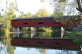 橋,反思,戶外