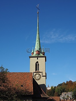 教会,尖顶,nydeggkirche