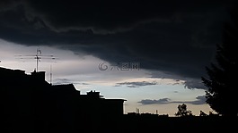 雷暴,云,陰沉