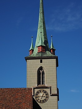 教会,尖顶,nydeggkirche