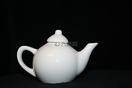 茶壺,陶瓷,白