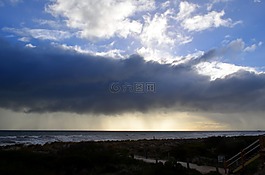 雨,云,日落