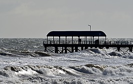 碼頭,海,景觀