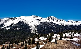 科羅拉多州,山,雪