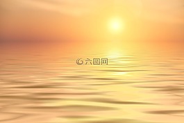 日落,太陽,海