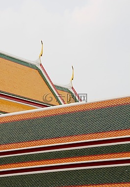 廟,屋頂,寶塔