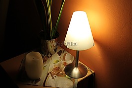 床头桌,夜桌灯,灯