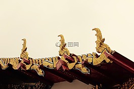 廟,屋頂,寶塔