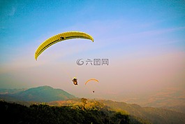 滑翔傘,飛行,飛行員
