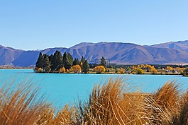綠松石,水庫,湖