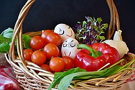 蔬菜,购物篮,采购