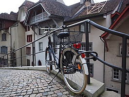 自行車,輪,stadtrad