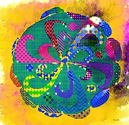 曼陀羅,摘要,背景圖像