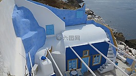 圣托里尼,希腊,白色的房屋