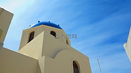 圣托里尼,希腊,白色的房屋