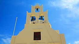 圣托里尼,希腊,白色的房屋