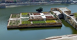 琥珀堡,印度,花園