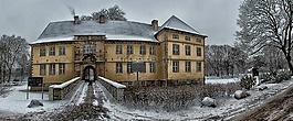 城堡,冬天,雪
