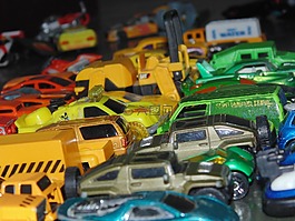玩具汽車,租一輛車,停車場