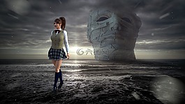 幻想,海,神秘