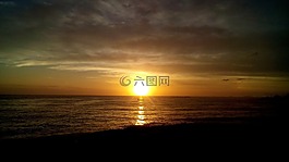 天空,黎明,溶膠
