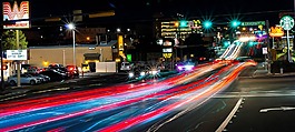 夜間照片,路,燈