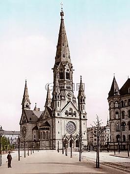 明信片,柏林,ged?chniskirche