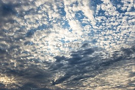 天空,云盖,云