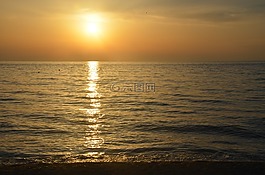 太陽(yáng)日落,夏季,意大利