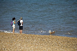 海邊,海灘,鵝卵石
