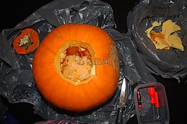 南瓜,雕刻,萬圣節(jié)