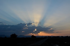 尼康,5200d,日出胡齊斯坦一個農場