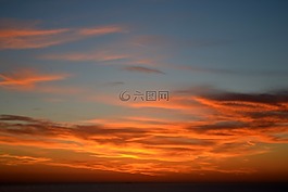 天空,云,紅色