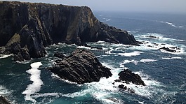 海岸线,岸,岩