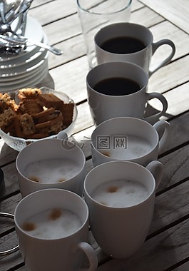 咖啡,茶,杯