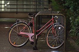 自行車,夜,停泊