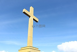 交叉,雕像,巨人