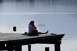 春天,湖,kaltern