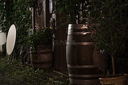 桶,餐廳,夜