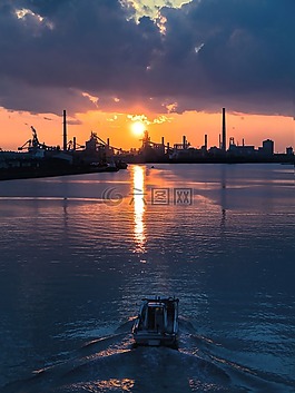 日落,日本,天空