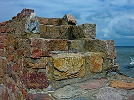 岸壁,银行,海