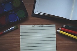 漆,筆記本,畫(huà)筆