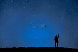 夜间照片,繁星点点的天空,夜晚的天空