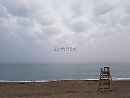 日落,夜,海