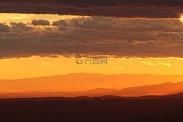 日落,黎明,太陽